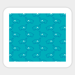 Star Dino Pattern Sticker